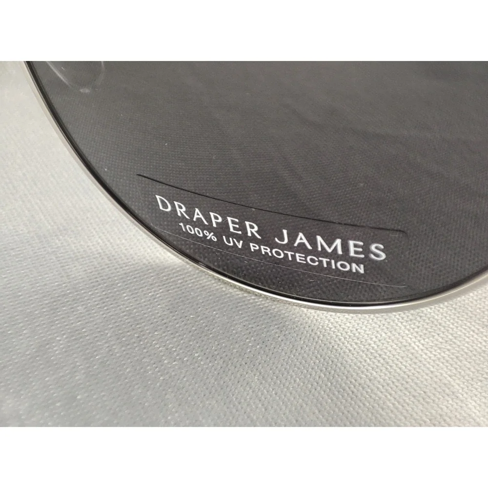 Draper James DJ7055 Black Silver Floral Butterfly Sunglasses Women's 58-17-140
